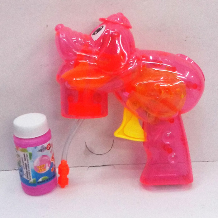 Bag transparent plastic educational toys children's toys inertia cartoon dog bubble gun Bag transparent plastic educational toys children's toys inertia cartoon dog bubble gun