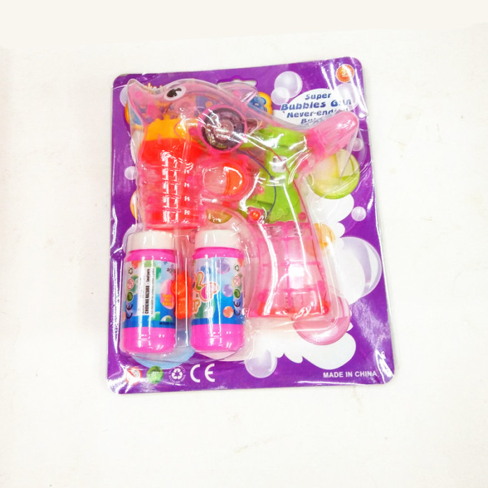Children 's Summer Toys Plate - mounted Children' s Puzzle Transparent Plastic Electric Bubble Gun with Light Music Children 's Summer Toys Plate - mounted Children' s Puzzle Transparent Plastic Electric Bubble Gun with Light Music