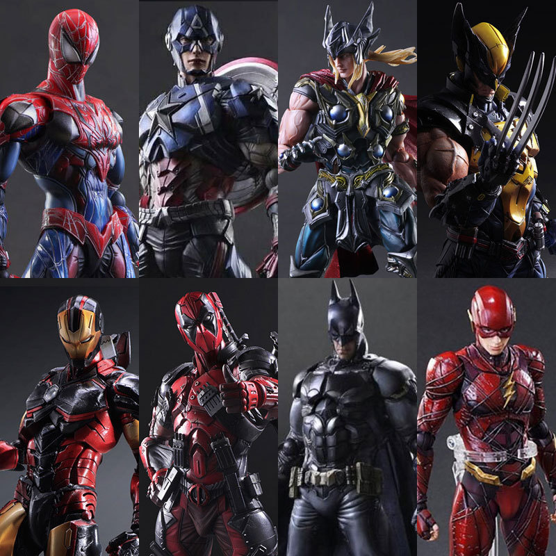 PA Modified Steel Spider-Man Hand-Made Deadpool Toy Avengers 4 Reconnection Captain America Model Puppet