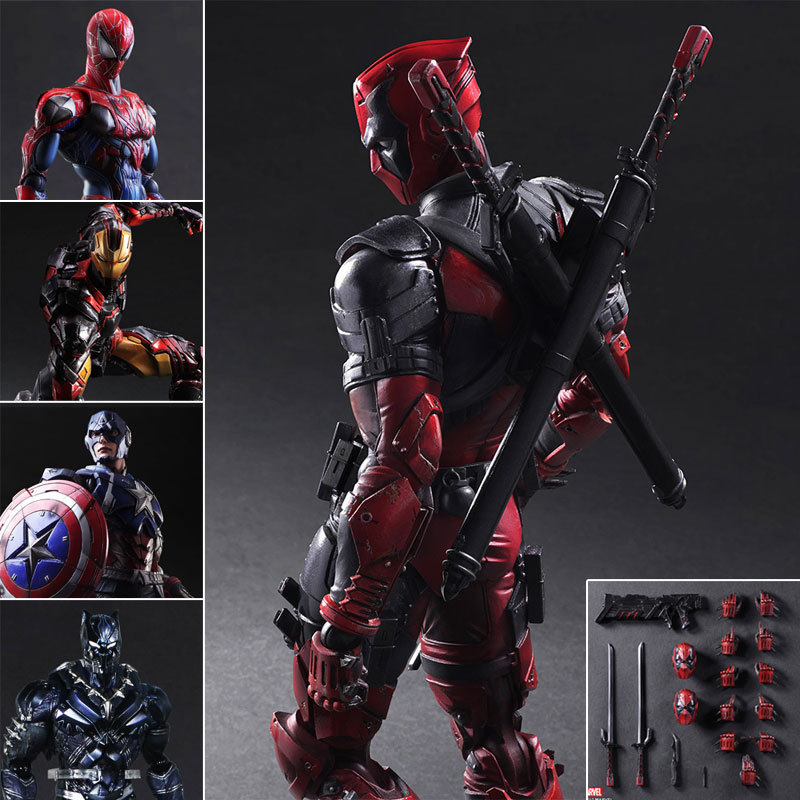 PA Modified Steel Spider-Man Hand-Made Deadpool Toy Avengers 4 Reconnection Captain America Model Puppet