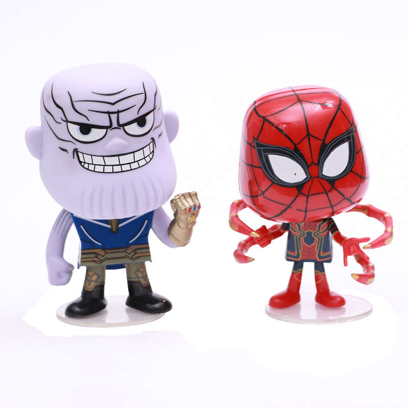 Avengers Q spider-man thanos deadpool wolverine hands out a model toy mix Avengers Q spider-man thanos deadpool wolverine hands out a model toy mix