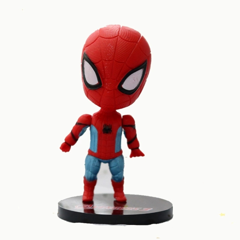 Cute Avengers Cake Decoration Cartoon Garage Kit Toy Model Doll Steel Spider-Man Cake Decoration