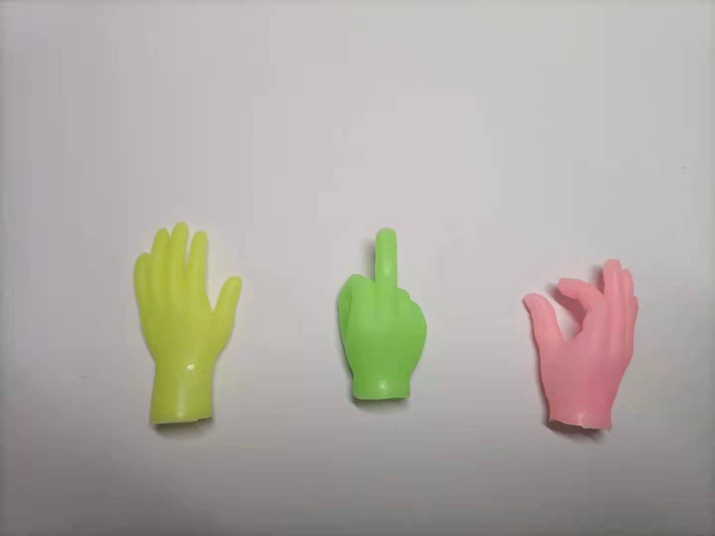 Tiktok Cat Petting Finger Stall Funny Color Rubber Silicone Barbie Little Finger Model Massage Pet Supplies