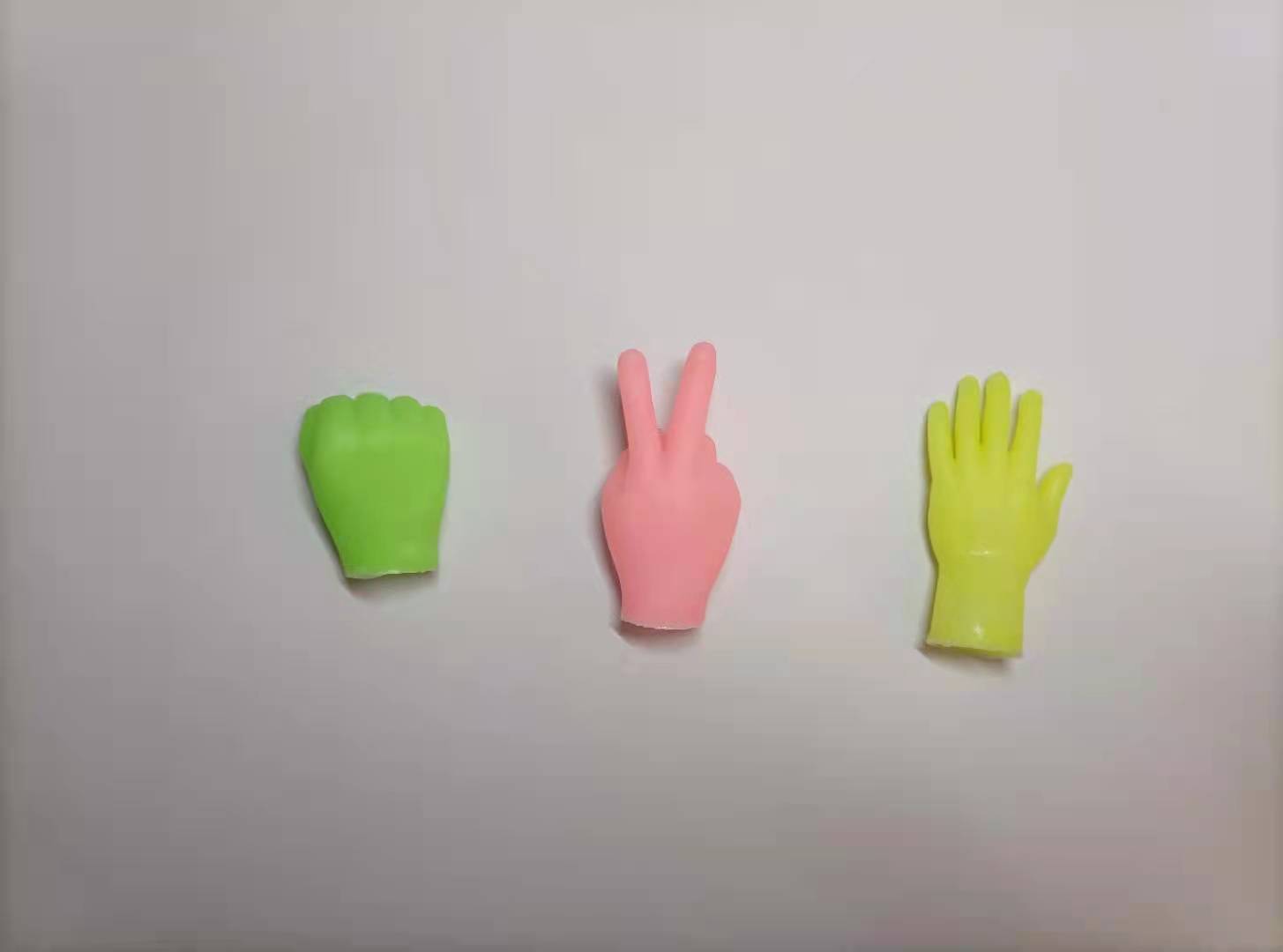 Tiktok Cat Petting Finger Stall Funny Color Rubber Silicone Barbie Little Finger Model Massage Pet Supplies