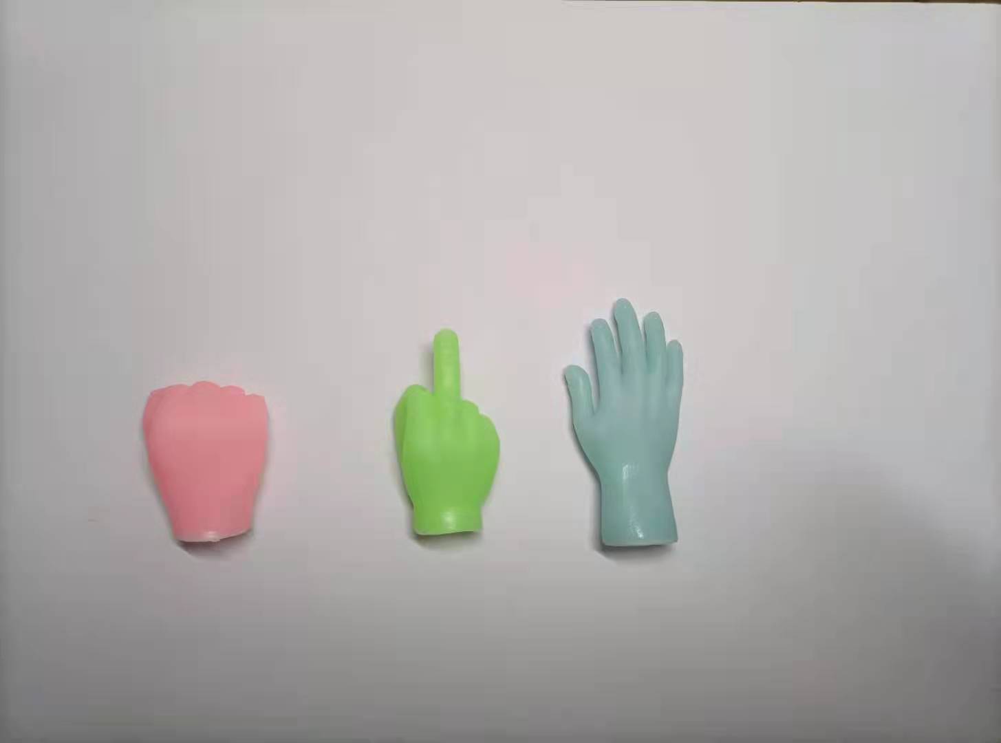 Tiktok Cat Petting Finger Stall Funny Color Rubber Silicone Barbie Little Finger Model Massage Pet Supplies