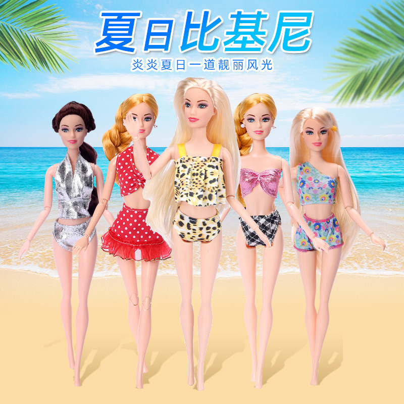11-Inch Barbie Doll Clothes 30cm Doll Wearable Swimsuit Bikini Suit Fashion Toy Costume Wholesale
