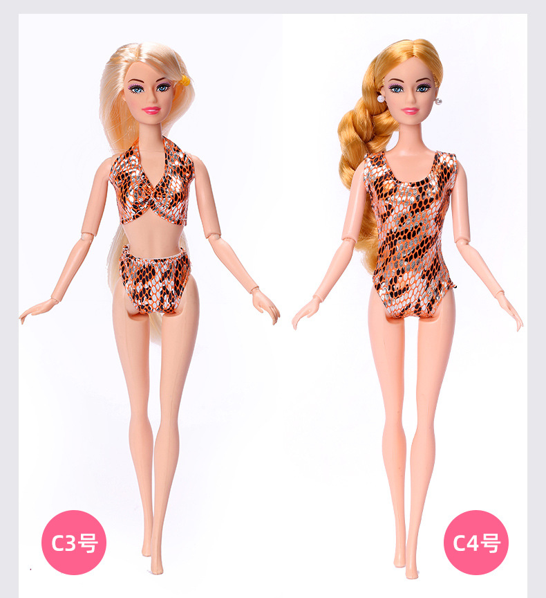 11-Inch Barbie Doll Clothes 30cm Doll Wearable Swimsuit Bikini Suit Fashion Toy Costume Wholesale 11-Inch Barbie Doll Clothes 30cm Doll Wearable Swimsuit Bikini Suit Fashion Toy Costume Wholesale