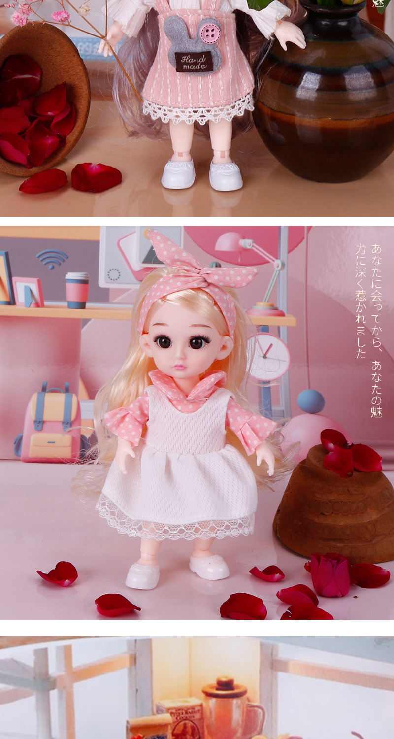 High-End Han Chinese Clothing Little Barbie Doll Doll Set Princess 3D Real Eye 6-Inch Doll Girl Toy High-End Han Chinese Clothing Little Barbie Doll Doll Set Princess 3D Real Eye 6-Inch Doll Girl Toy