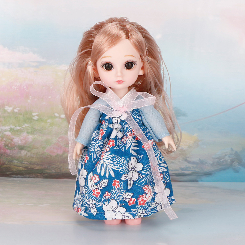 High-End Han Chinese Clothing Little Barbie Doll Doll Set Princess 3D Real Eye 6-Inch Doll Girl Toy High-End Han Chinese Clothing Little Barbie Doll Doll Set Princess 3D Real Eye 6-Inch Doll Girl Toy