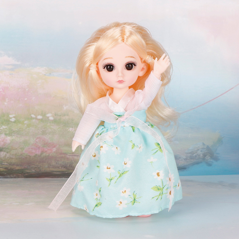 High-End Han Chinese Clothing Little Barbie Doll Doll Set Princess 3D Real Eye 6-Inch Doll Girl Toy High-End Han Chinese Clothing Little Barbie Doll Doll Set Princess 3D Real Eye 6-Inch Doll Girl Toy