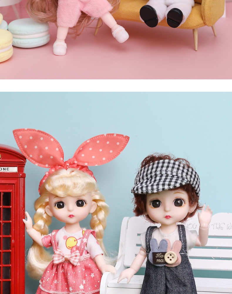 16cm Barbie Fenli Doll Princess Girl Children's Toy Mini Small Sized Doll Stall Bulk TikTok 16cm Barbie Fenli Doll Princess Girl Children's Toy Mini Small Sized Doll Stall Bulk TikTok