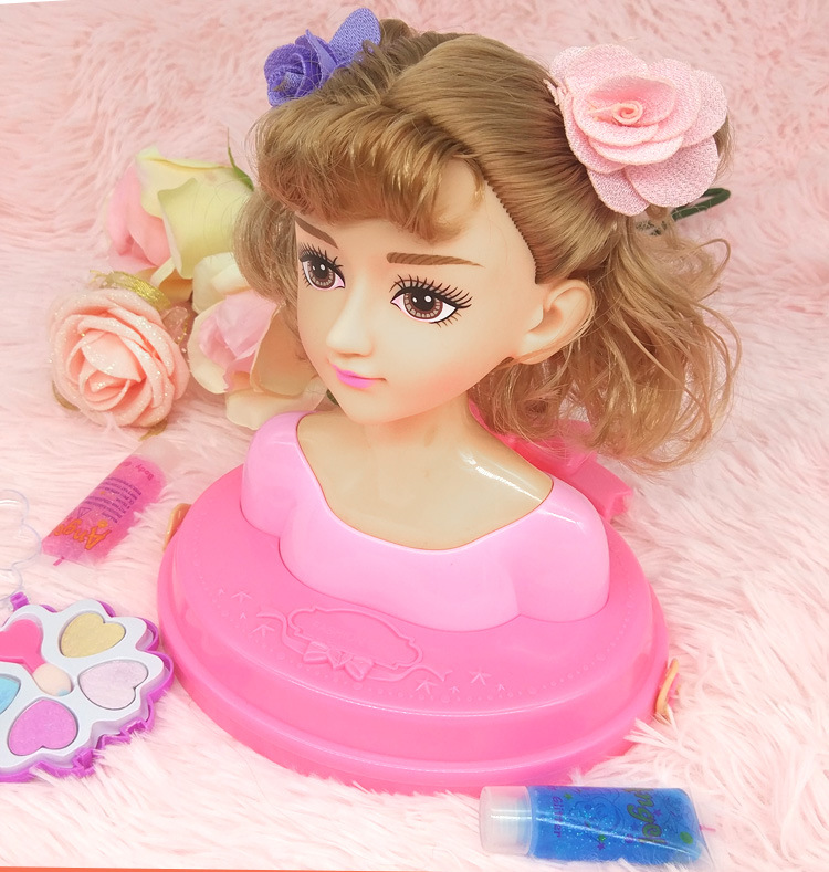 Barbie Doll Girl Toy Half-Length Makeup Hair-Knitting Princess Children's Gift Box Set