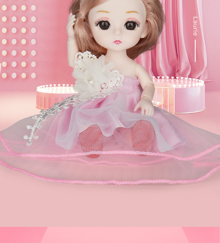 16cm Doll Girls' Princess Toy Barbie Little Loli Mini Simulation Dress-up Children's Hand-Made BJD 16cm Doll Girls' Princess Toy Barbie Little Loli Mini Simulation Dress-up Children's Hand-Made BJD