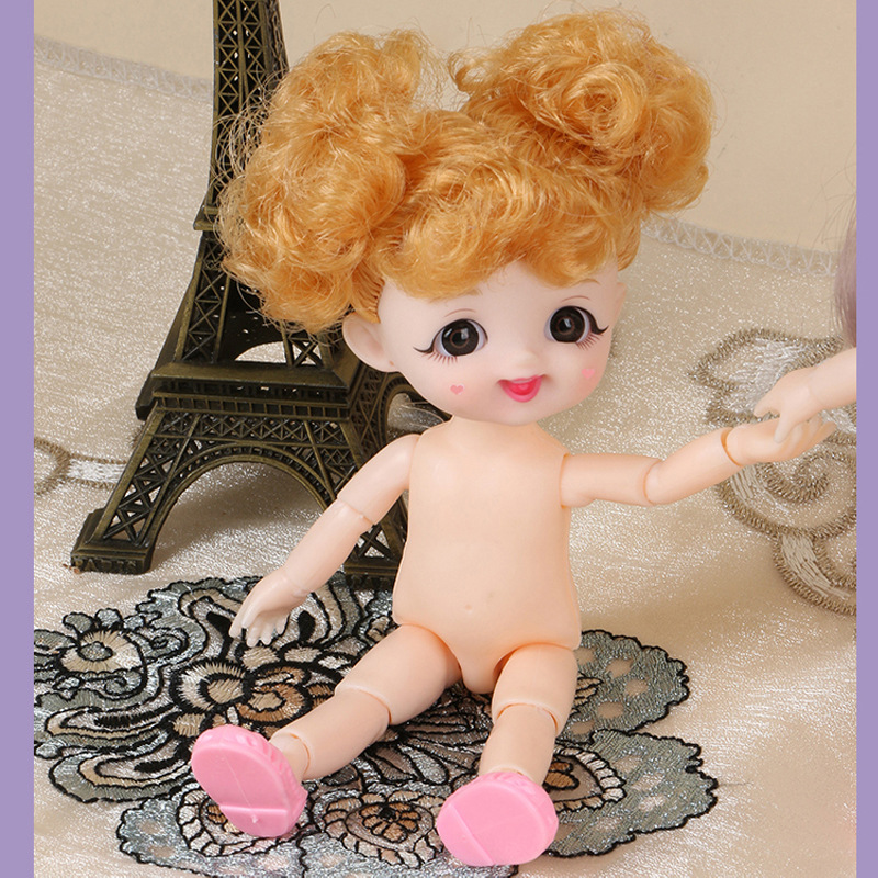 17cm Smiling Doll Princess Girl Toy Naked Doll Naked Baby Lele Barbie Doll Cute Smiley Doll