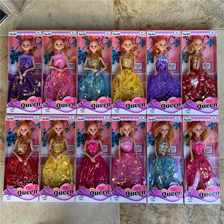 Hot Sale Cross-Border Single Barbie Doll Gift Set Wholesale Toys for Little Girls Training Class Stall Gifts Free Shipping