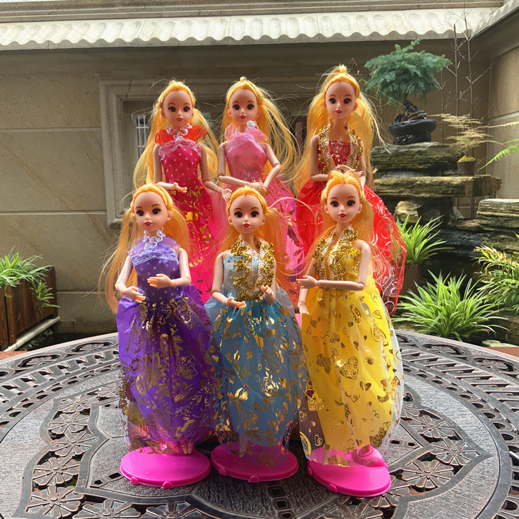 Hot Sale Cross-Border Single Barbie Doll Gift Set Wholesale Toys for Little Girls Training Class Stall Gifts Free Shipping Hot Sale Cross-Border Single Barbie Doll Gift Set Wholesale Toys for Little Girls Training Class Stall Gifts Free Shipping
