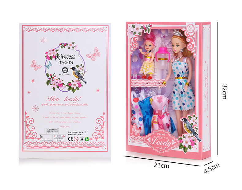Every barbie doll suit children toy girl change princess doll big gifts wholesale gift box