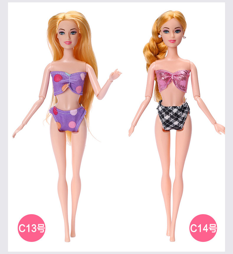 11-Inch Barbie Doll Clothes 30cm Doll Can Wear Swimsuits Bikini Suit Fashion Toy Costume Wholesale