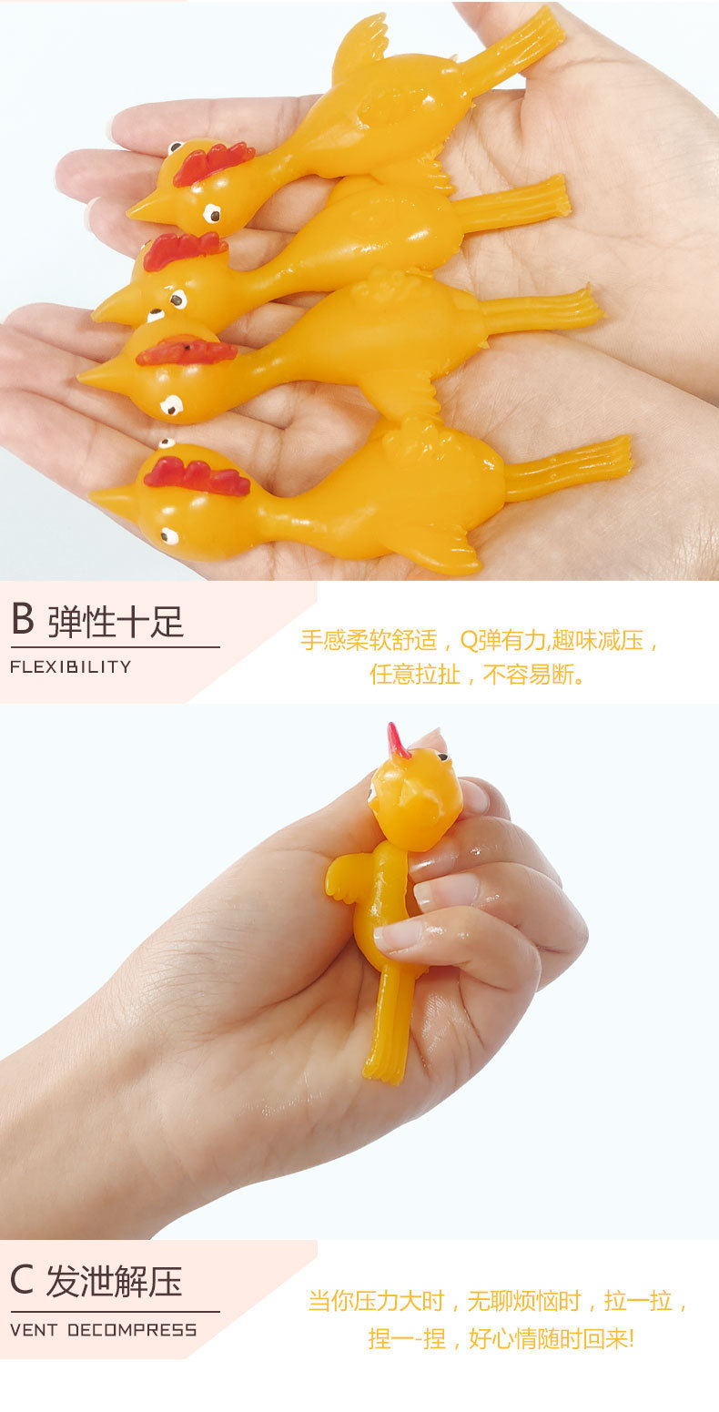 Douyin Same Style Vent Decompression Finger Flipping Turkey Launch Chicken Slingshot Toy Factory Direct Sales
