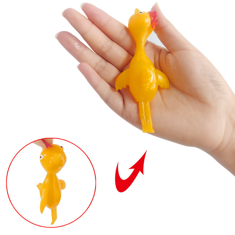 Douyin Same Style Vent Decompression Finger Flipping Turkey Launch Chicken Slingshot Toy Factory Direct Sales