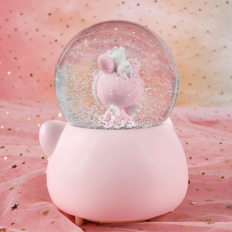 KT Music Box Glass Crystal Ball Music Box Student Boys and Girls Couple Boutique Wenxian Store Creative Gifts