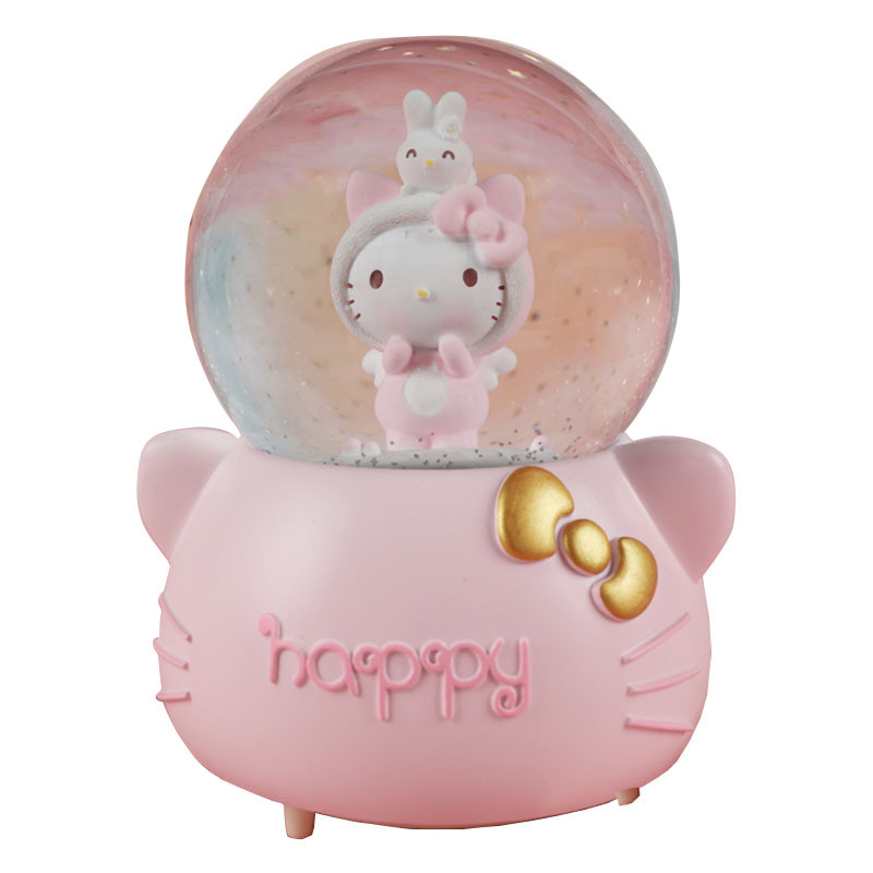 KT Music Box Glass Crystal Ball Music Box Student Boys and Girls Couple Boutique Wenxian Store Creative Gifts
