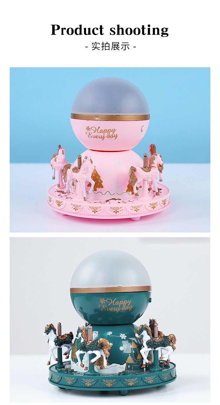 Carousel Music Box Birthday Cake Decoration Girls' Toy Music Box Dessert Table Scene Decoration Ornaments Carousel Music Box Birthday Cake Decoration Girls' Toy Music Box Dessert Table Scene Decoration Ornaments