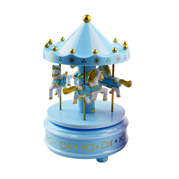 Carousel Music Box Children&#039;s Creative Toy Music Box Cake Baking Decoration Christmas Decoration Birthday Gift