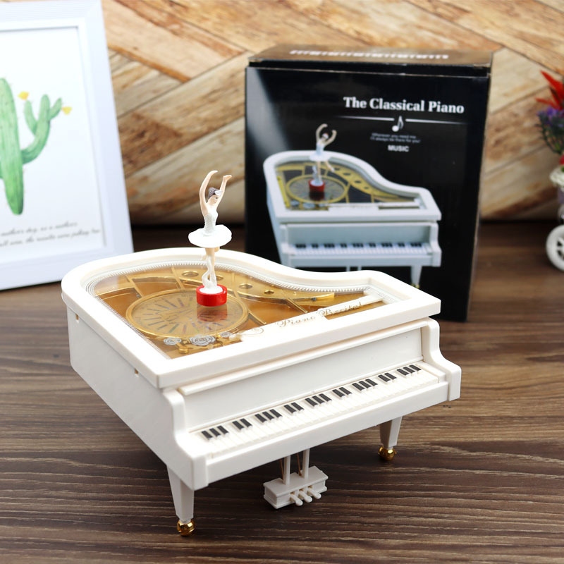 Dancing Girl Piano Music Box Rotating Ballet Music Box Valentine&#039;s Day Gift Creative Student Birthday Small Gift