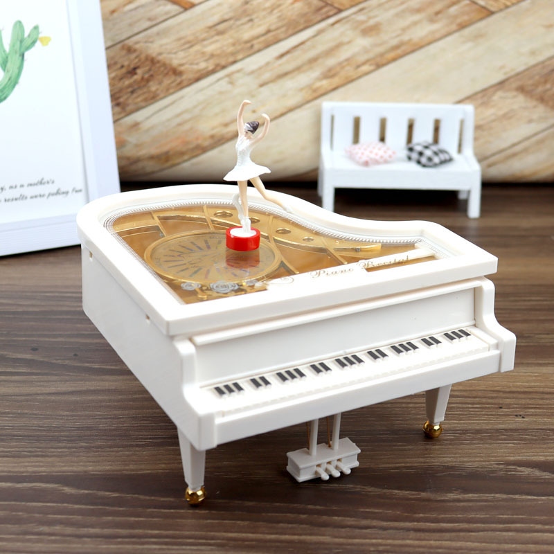 Dancing Girl Piano Music Box Rotating Ballet Music Box Valentine&#039;s Day Gift Creative Student Birthday Small Gift