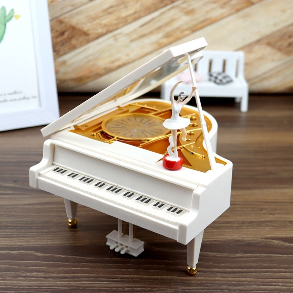 Dancing Girl Piano Music Box Rotating Ballet Music Box Valentine's Day Gift Creative Student Birthday Small Gift Dancing Girl Piano Music Box Rotating Ballet Music Box Valentine's Day Gift Creative Student Birthday Small Gift