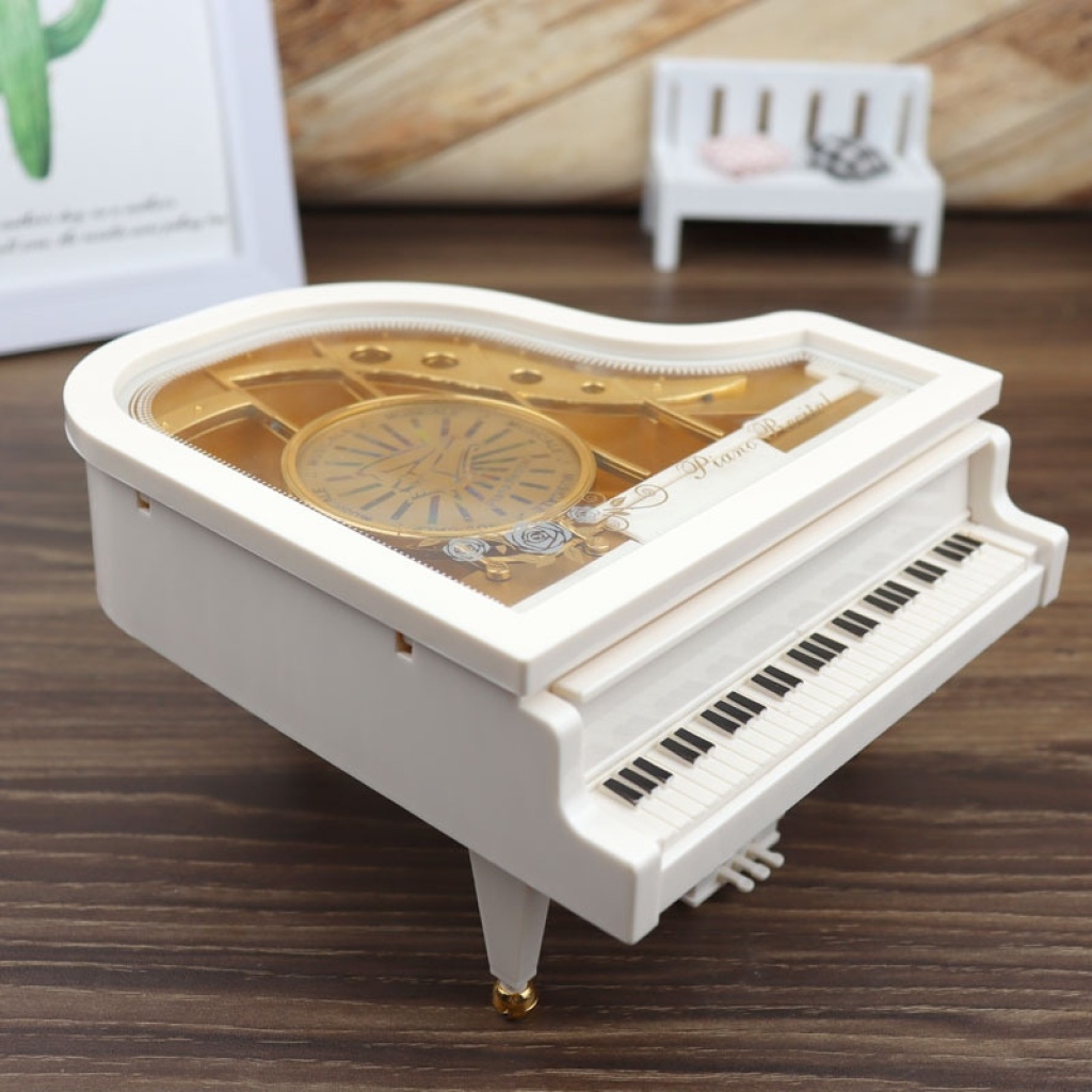 Dancing Girl Piano Music Box Rotating Ballet Music Box Valentine's Day Gift Creative Student Birthday Small Gift Dancing Girl Piano Music Box Rotating Ballet Music Box Valentine's Day Gift Creative Student Birthday Small Gift