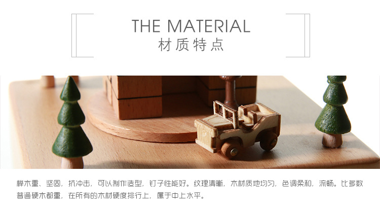 European-Style Simple Big Ben Bell Tower Building Model Music Box Birthday Gift Wooden Craftwork Music Box Customization European-Style Simple Big Ben Bell Tower Building Model Music Box Birthday Gift Wooden Craftwork Music Box Customization
