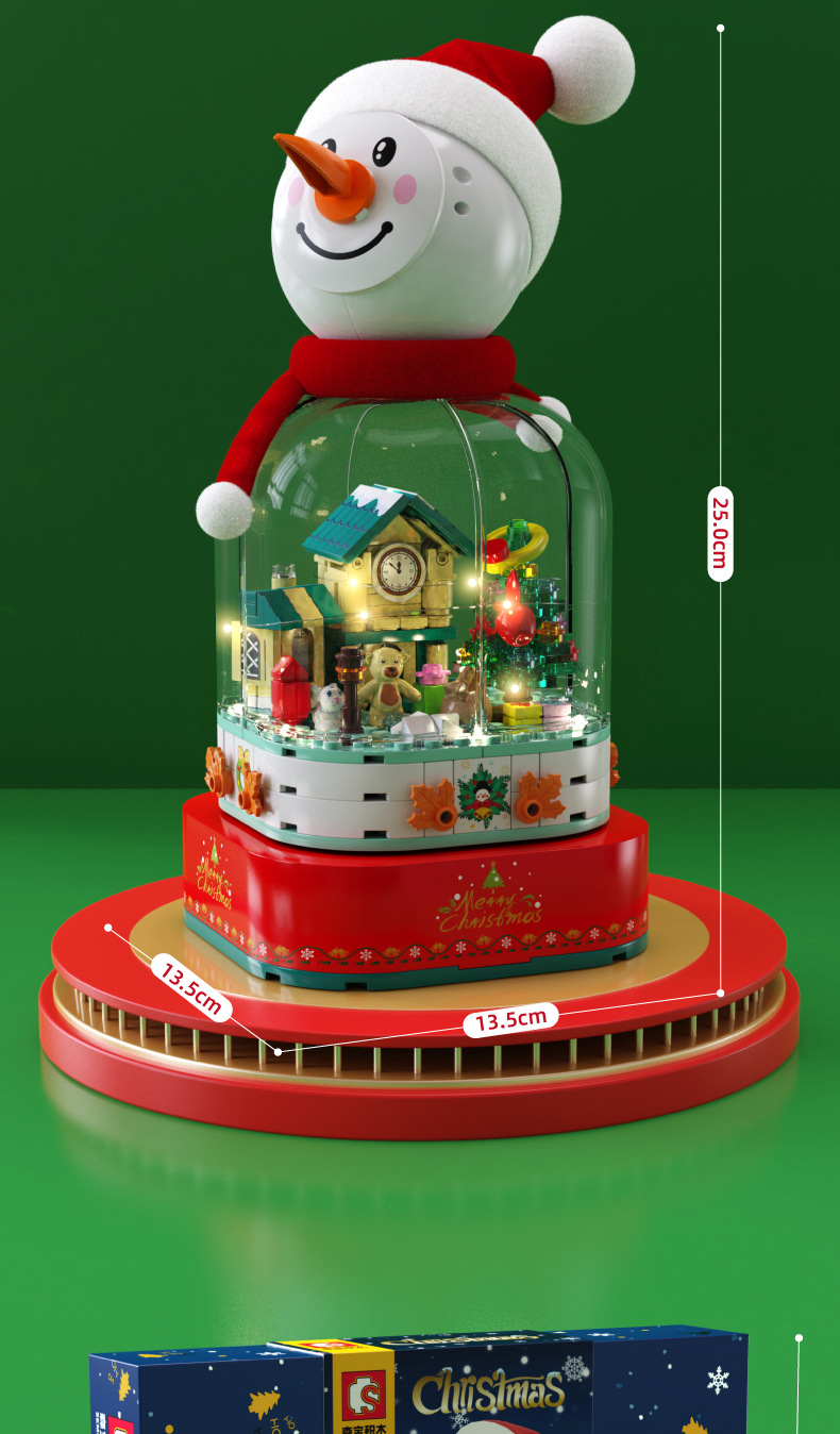 Baby SEMP Christmas Tree Compatible with Lego Light Street View Music Box Assembling Building Blocks Children's Toys Holiday Gifts Wholesale Baby SEMP Christmas Tree Compatible with Lego Light Street View Music Box Assembling Building Blocks Children's Toys Holiday Gifts Wholesale