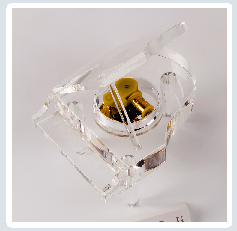 Music box Manufacturers direct sales crystal piano music box DIY personalized gifts customized students graduation souvenirs Music box Manufacturers direct sales crystal piano music box DIY personalized gifts customized students graduation souvenirs