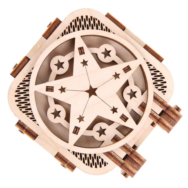 Youge Uguter XINGX Music Box T703 Wooden Assembled Music Box Creative Gift