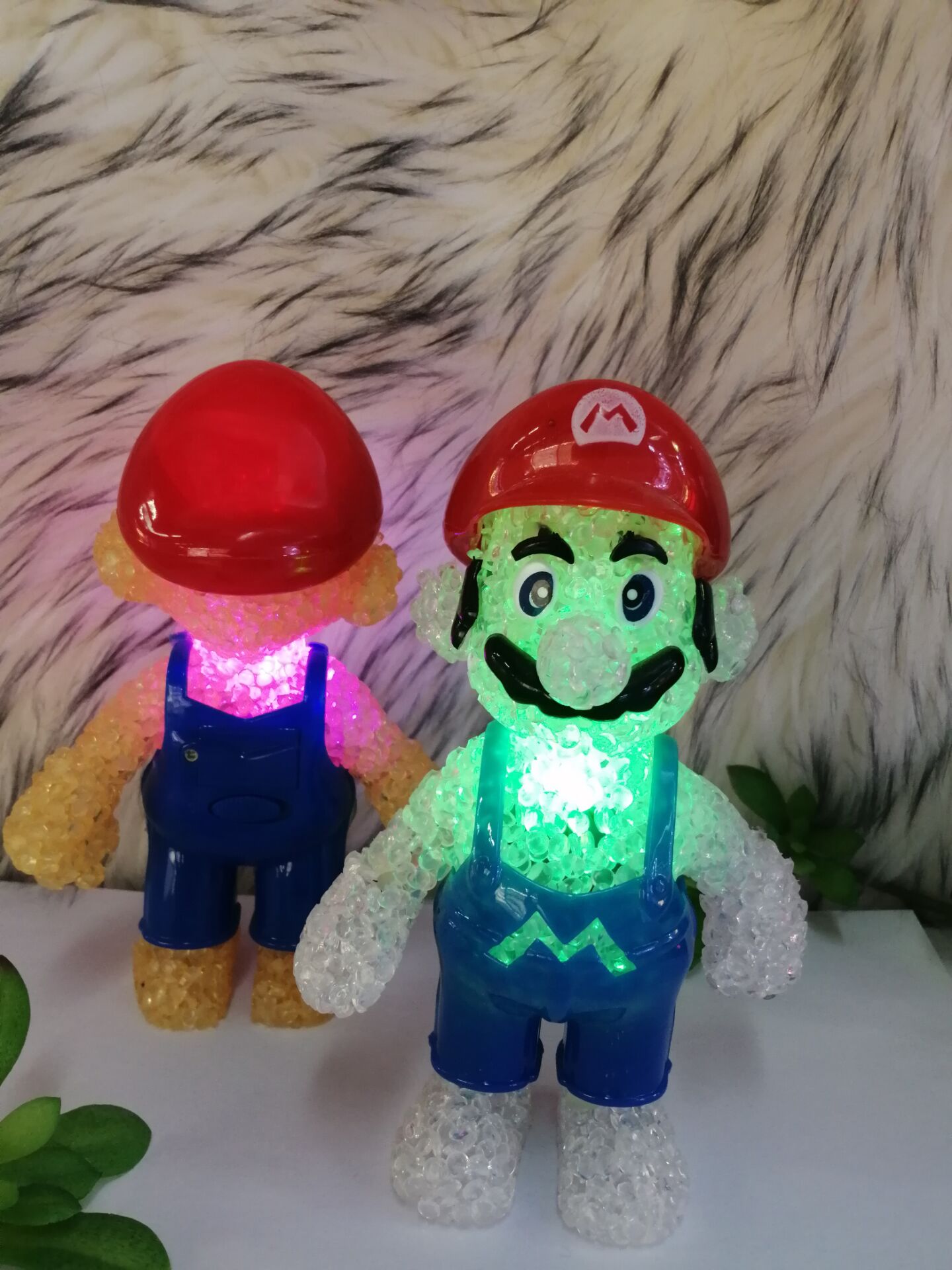 Mary boy cartoon animal colorful crystal pellet lamp LED rice lamp gift pendant creative gift