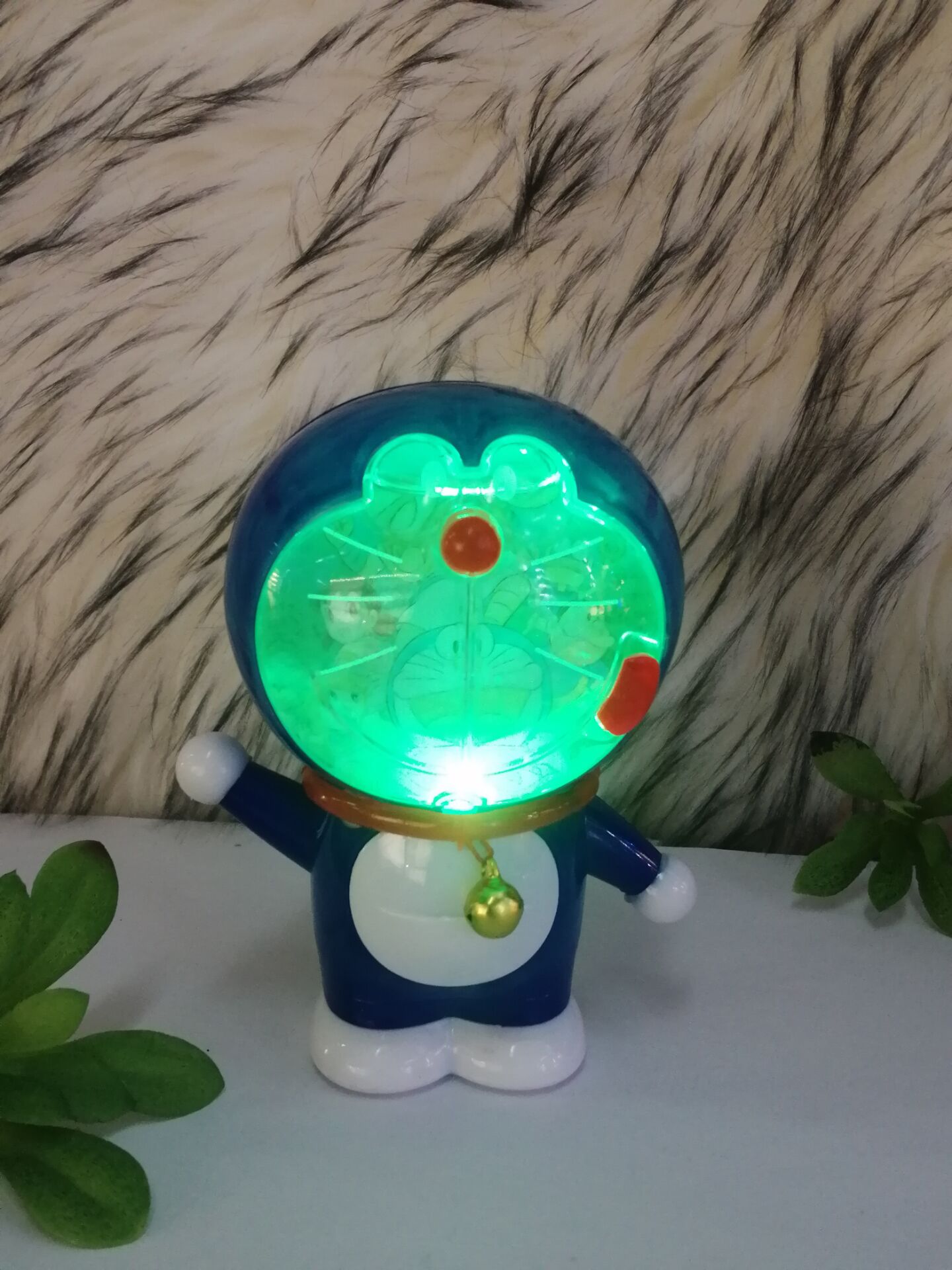 Doraemon jingle cartoon animal colorful crystal lamp LED rice lamp gift pendant creative gifts