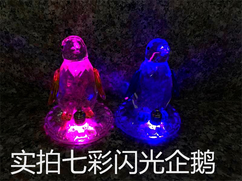 Crystal Penguin Colorful Light Luminous Small Animal Craft Gift Students' Birthday Present Small Product Promotion Customization Crystal Penguin Colorful Light Luminous Small Animal Craft Gift Students' Birthday Present Small Product Promotion Customization