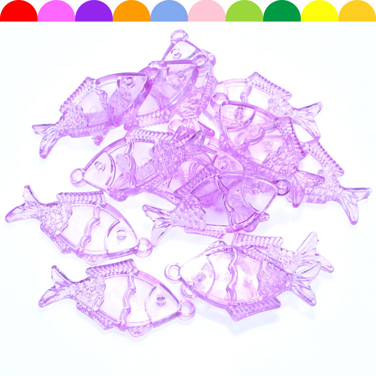 The Children transparent acrylic beads animal imitation crystal fish pendant boys and girls DIY beads for every family to toys