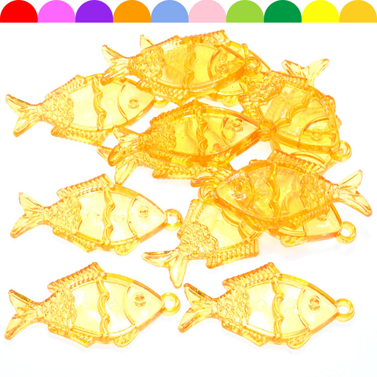 The Children transparent acrylic beads animal imitation crystal fish pendant boys and girls DIY beads for every family to toys