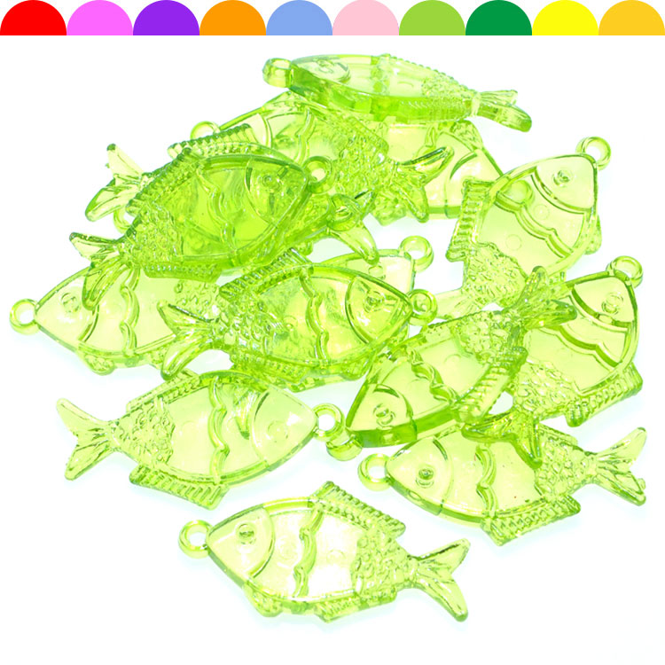 The Children transparent acrylic beads animal imitation crystal fish pendant boys and girls DIY beads for every family to toys
