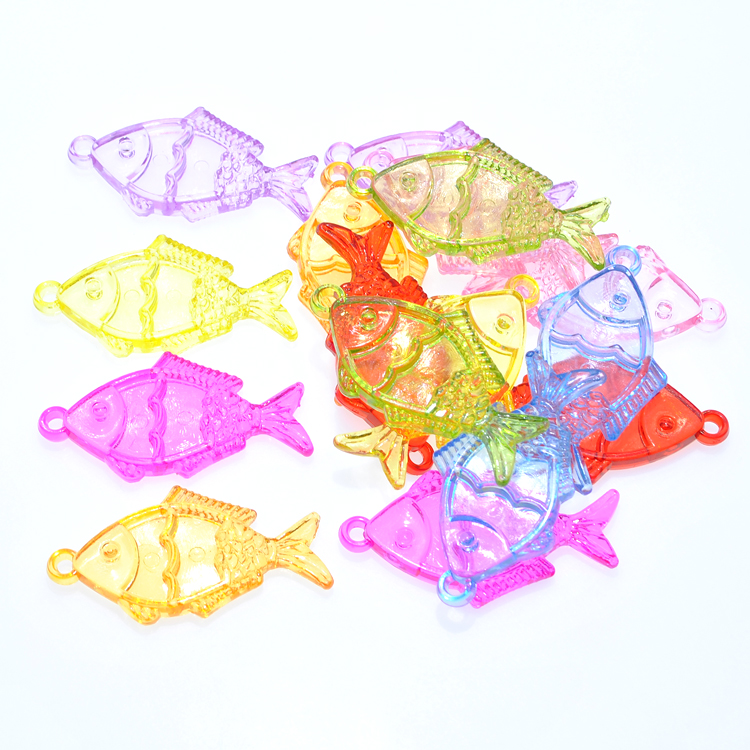 The Children transparent acrylic beads animal imitation crystal fish pendant boys and girls DIY beads for every family to toys