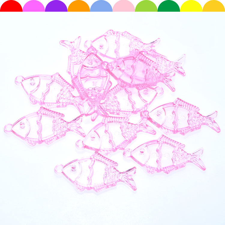The Children transparent acrylic beads animal imitation crystal fish pendant boys and girls DIY beads for every family to toys