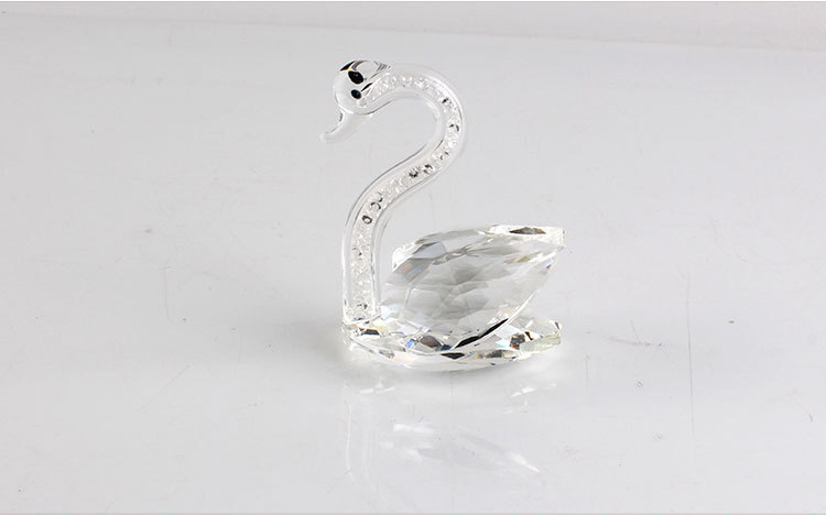 Factory Direct Sales Foreign Trade Crystal Small Animal Custom Swan Decoration Wedding Gift Creative Home Decoration Ornaments Factory Direct Sales Foreign Trade Crystal Small Animal Custom Swan Decoration Wedding Gift Creative Home Decoration Ornaments