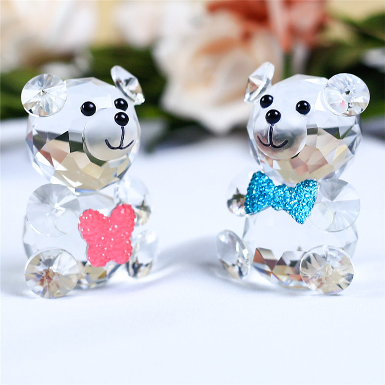 Crystal Bear Animal Customized Various Shapes Figure Plant Glass Crafts Home Decorations Crystal Bear Animal Customized Various Shapes Figure Plant Glass Crafts Home Decorations
