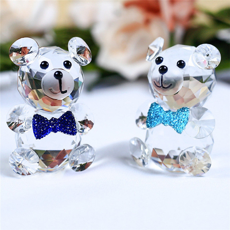 Crystal Bear Animal Customized Various Shapes Figure Plant Glass Crafts Home Decorations Crystal Bear Animal Customized Various Shapes Figure Plant Glass Crafts Home Decorations