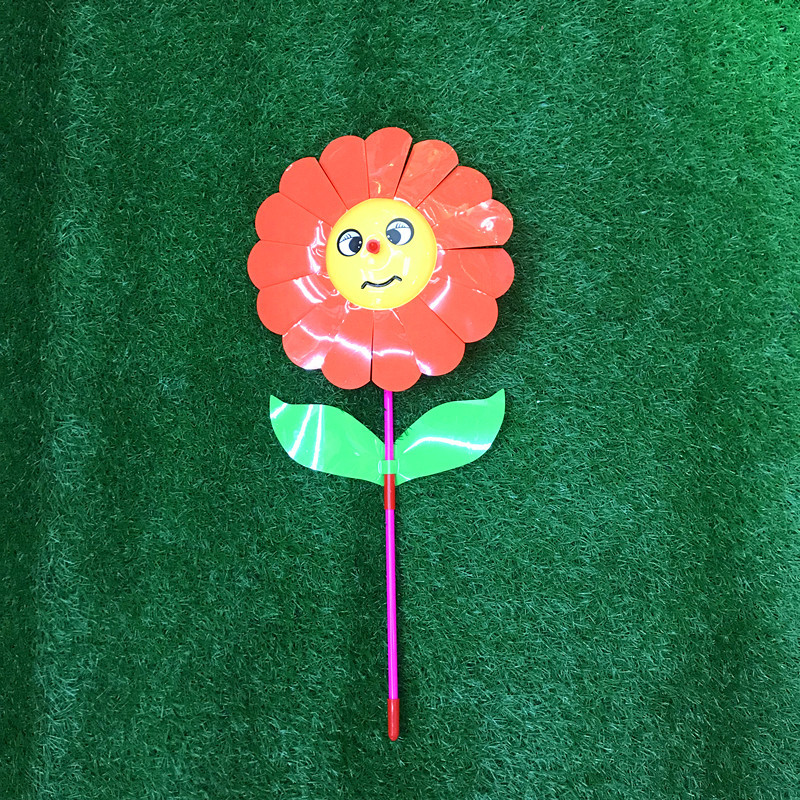 Factory Direct Sales Children's Smiley Windmill Traditional Nostalgic Toy Cartoon Windmill Park Stall Hot Sale Wholesale