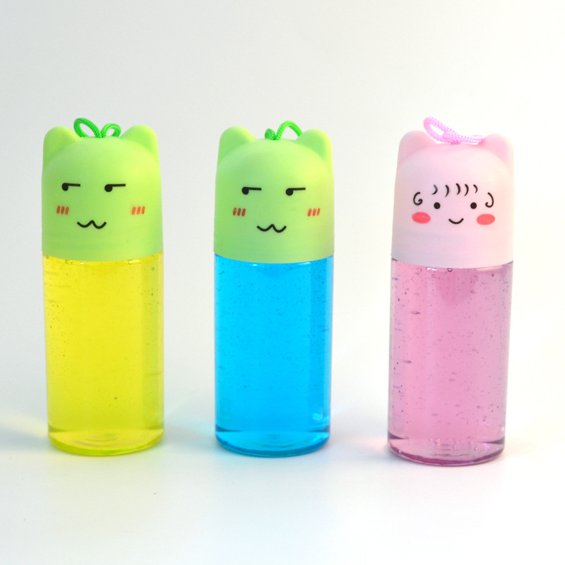 New hot selling creative cute animal cat bottle crystal mud candy mud yizhi children's toys manufacturers direct