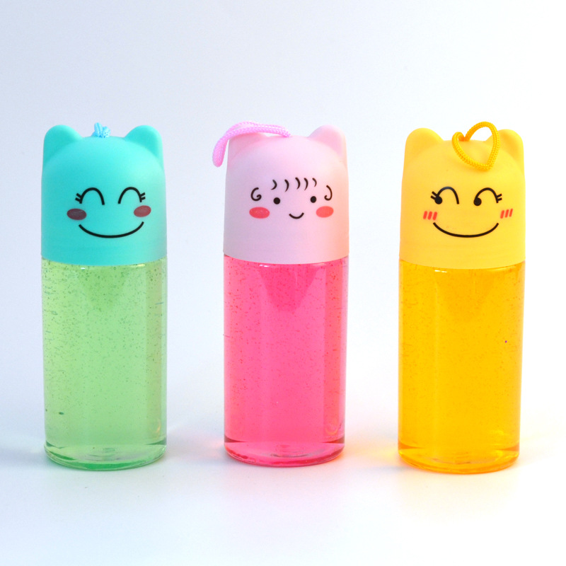 New hot selling creative cute animal cat bottle crystal mud candy mud yizhi children's toys manufacturers direct